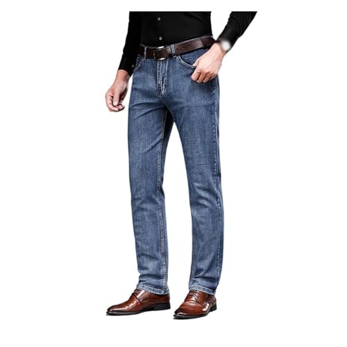 Stretch Jeans Business Straight Regular Stretch Jeans Men's Jeans Plus Size(35)