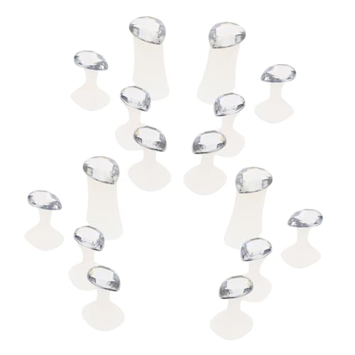 Gogogmee 16Pcs Silicone Nail Art Toe Separators for Comfortable Foot Spacers for Manicure Use and Toe Dividers for Home Salon