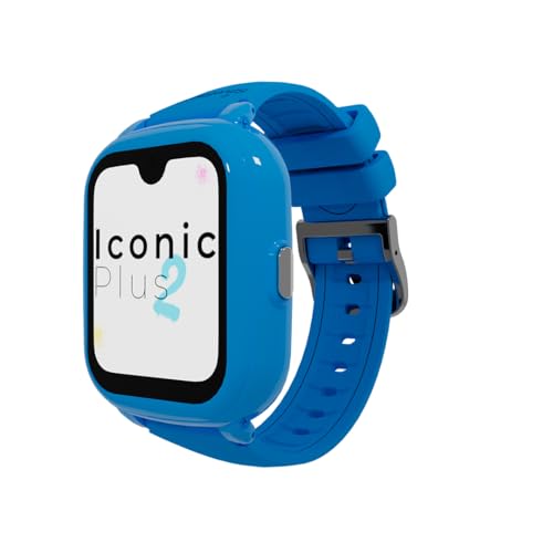 SaveFamily Iconic Plus 2 | Reloj Inteligente Niño con Localizador GPS, Llamada, Vídeo, IA, Botón SOS, Whatsapp, Spotify, Medidor de Temperatura | SIM Incluida   Color Azul
