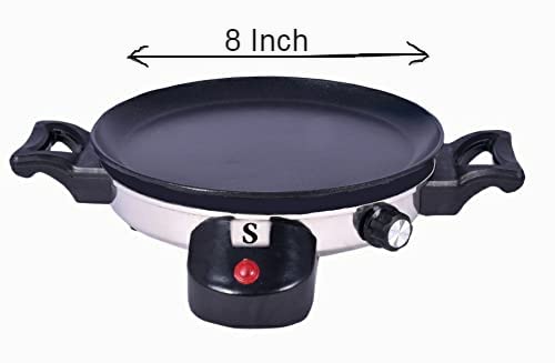 Image of Luxuria Sanghvi Pizza /Roti /Uthappam Electric Maker - 1000 Watts, Black