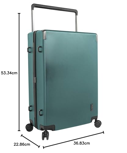 M&A Lakeside Wide Trolley Spinner Luggage With Tsa-Lock, Olive Green, Carry-On 20-Inch, Lakeside Wide Trolley Spinner Luggage With Tsa-Lock