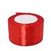 Model Worker 2" Wide Red Solid Satin Ribbon 25 Yards