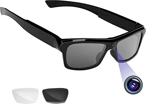 Camera Glasses 4K Spy Glasses with Audio and Video Recording,Video Glasses for Outdoor or Indoor, No Bluetooth and WiFi
