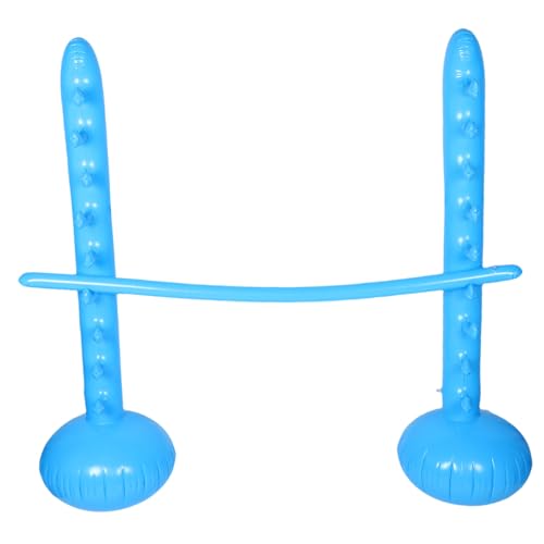 Bâton de limbo gonflable bleu pour occuper les enfants à l'intérieur par temps de pluie