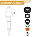 Partuto Fuel Injector Seal O Ring - Car O-Ring Rebuild Repair Kit - for Honda DSM NBR Rubber Black - 4 Sets