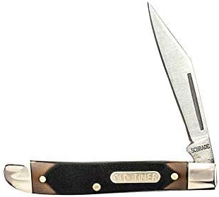 Old Timer 12OT Pal Traditional Folding Pocket Knife with 2.2in High Carbon Stainless Steel Blade, Sawcut Handle, and Convenient Size for EDC, Whittling, Camping, Hunting, General Use, and Outdoors