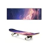 Floatdream Skateboard Griptape, Longboard Schleifpapier, Skateboard Sandpapier, Hohe Rutschfestigkeit für Skateboard-Longboards, Stunt-Skateboards, Zubehör.(Berg- und Flussmodell)
