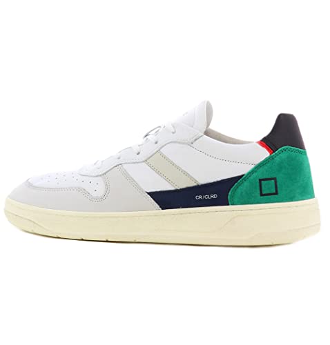 D.A.T.E. Sneaker Court Uomo, Pelle, Bianco
