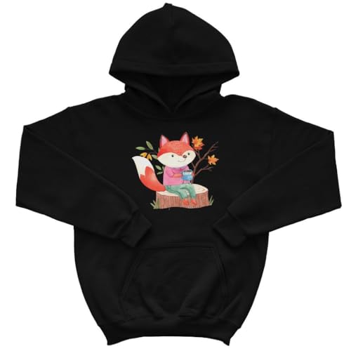 Watercolor Fox Print Kids' Hoodie - Kid Apparel - Fox Lover Gift
