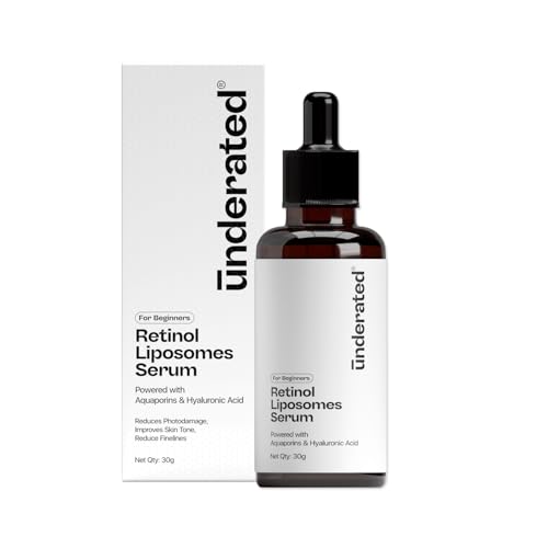Image of Underated Retinol Liposomes Face Serum for Beginners Powered with Aquaporins & Hyaluronic Acid | Anti-Aging, Hydrating & Brightening | 30g