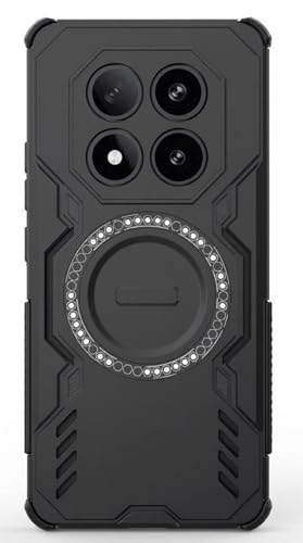 Image of ShieldTech Back Cover Case for Poco X7 5G | 360 Protection Mobile Phone Case Mag-Safe | Camera Protection | Poco X7 Back Cover /Poco X 7 5+G - Black TPU+PC