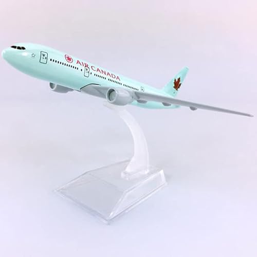 Miniatura Avião Metal Boeing Airbus 16x15 cm - Air Canada 777 WF-A16