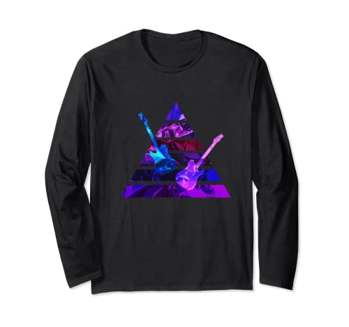 Guitar Mountains Silhouette Guitariste Manche Longue