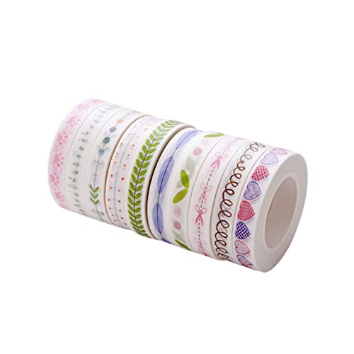 COHEALI 10 Pçs Fita De Scrapbook Enfeites De Scrapbook Material De Escritório Conjunto De Fita Adesi