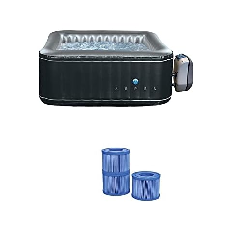 NETSPA Aufblasbares Spa Aspen - 4 Plätze + antibakterieller Filter Cover