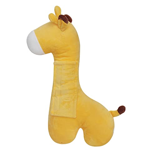 Image of Seat Belt Pillow for Kids, Car Seatbelt Cover Children Rest Sleep Head Support Shoulder Pad Neck Pillow Plush Cartoon Giraffe Cushion