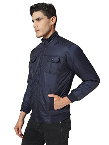 Image of TrapNation Men Solid Puffer Jacket Jerkin