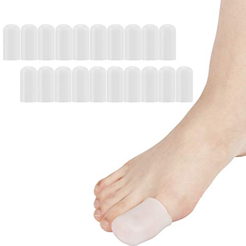 Madholly 20 Pieces Gel Toe Cap, Silicone Toe Protector, Toe Cover for Big