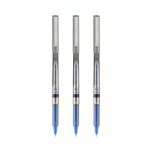Image of Luxor Schneider LX 815 Technoroller|Roller Ball Pen|Pack of 3-Blue|Cone Tip|0.7mm|100% German Technology|Consistent Ink Flow|Smooth Writing Experience| Ideal for Students & Professionals