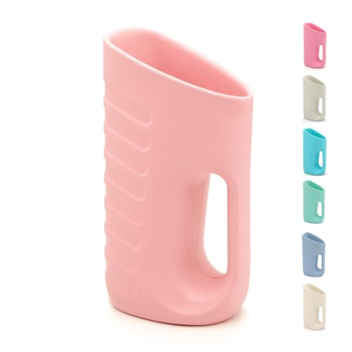 Image of Babylush Baby Bath Rinse Cup & Rinser - 1000ml Soft EVA, 0.3lb Lightweight, BPA-Free Bath Water Pourer, Baby Bath Pitcher, Shower Cup for Kids (Coral Pink)