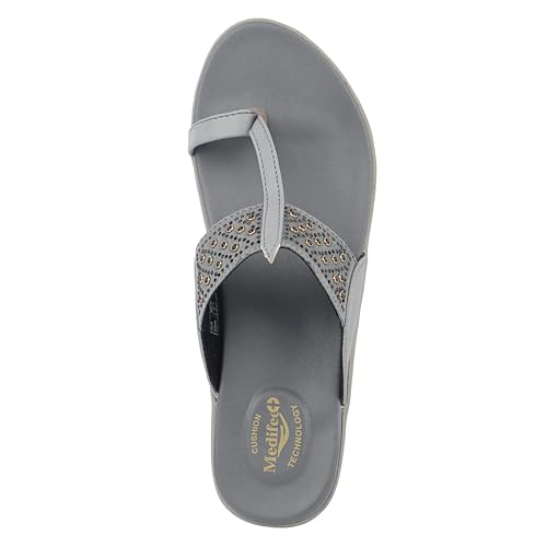 Image of Medifeet Women's Studded Toe-Ring Sandals