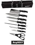 Berghoff Knife Set with Roll Bag - 9 Piece