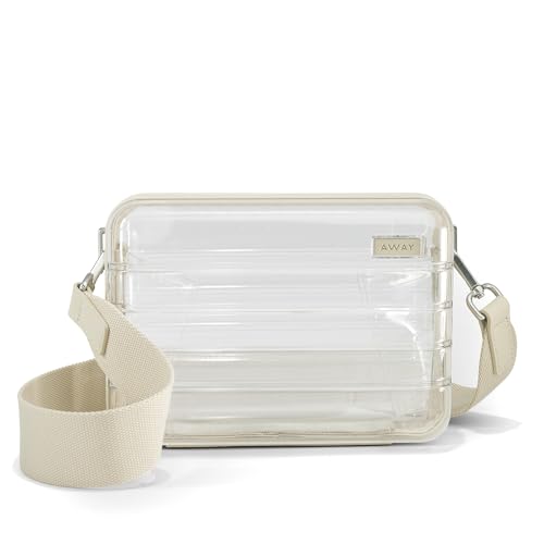 Image of Away Stadium Bag, Stadium-Approved Clear Purse & Crossbody Bag | Clear Stadium Bag for Concerts, Festivals and Sports Events, Compact 5 inch x 3 inch x 7 inch Crossbody Design