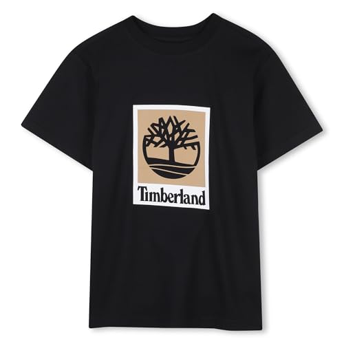 Timberland Camiseta para niño, Color Negro, 16 años