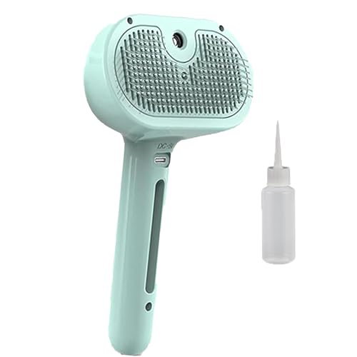 Magic Wand for Pet Hair, Lettuce Pets Steam Brush, Vip Digital Presence Dog Brush, Spray Hair Removal Comb for Dogs, Yopoll Mist Massage Grooming for with Steam (green)