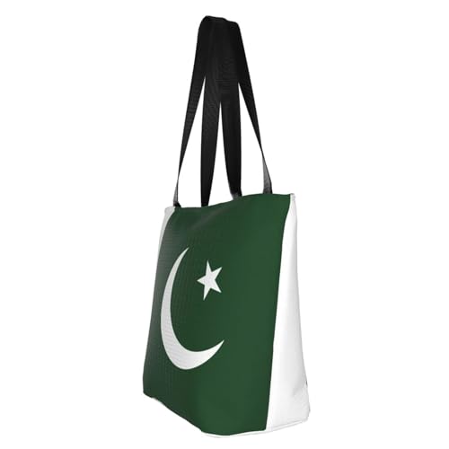 Flag of Pakistan Print Comfortable Shoulder Bag Summer HandbagTravel Beach Work Daily Use Versatile Carry4