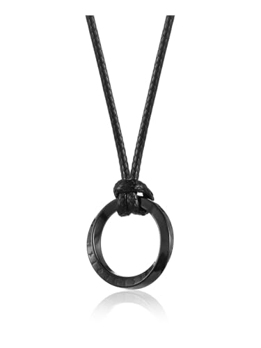 PiercingJ Norse Viking Necklace for Men Stainless Steel Adjustable Rope Chains Vintage Amulet Pendant Jewelry Gift2