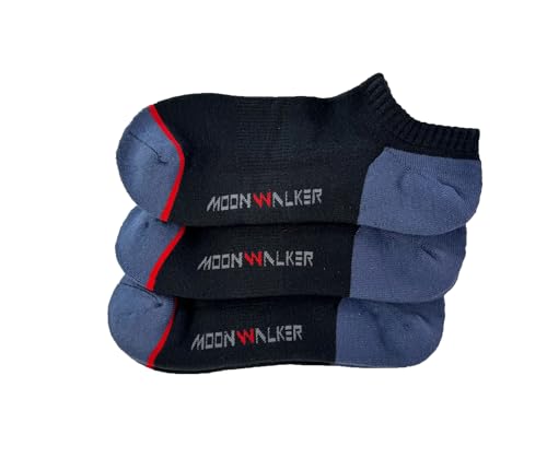 MoonWalker Extra Soft and Durable Low Cut Socks Made with KEMP (3-Pairs)