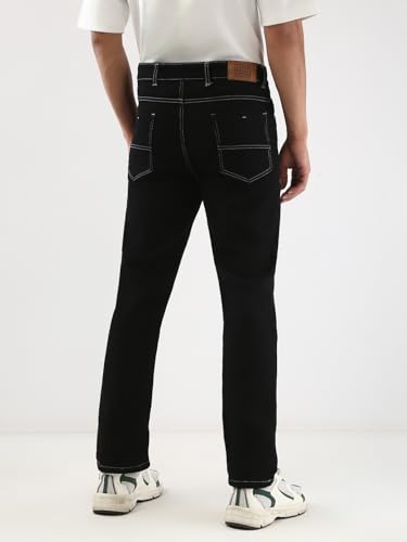 Image of Urbano Fashion Men's Straight Fit Washed Jeans Stretchable