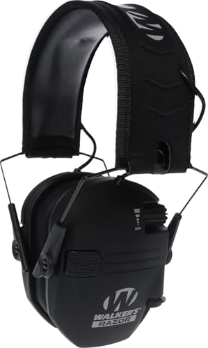 Walker's Razor Slim Electronic Muff, Black