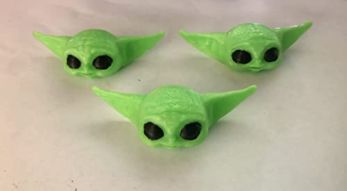 *SMALLWOODS TS* New 2022 * 3D Printed* Baby Y0da Toothpaste Dispenser ***3 Pack*** (Green)