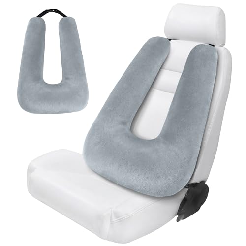 Image of Travel Pillow,Car Pillow for Kids on Road Trip,Neck Support,Grey