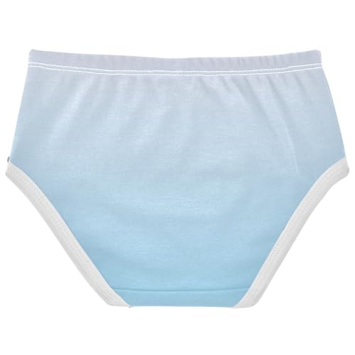 Cute Blue Gradient Girl Panties Cute Girls Underwear Toddlers Cotton Animal Undies Kids Briefs 2t2
