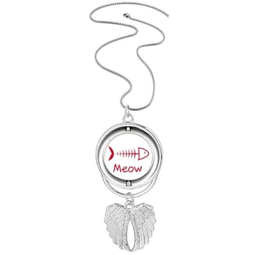 Collier ailes d'ange poisson mewing aux finitions soignées et durables