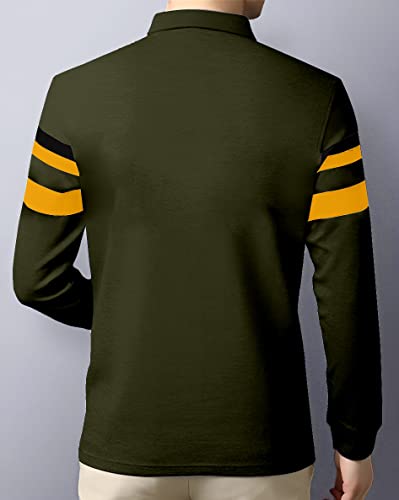 Image of AUSK Men's Polo Regular Fit T-Shirt || Tshirt for Men Polo||Full Sleeves Regular Fit T Shirt for Mens