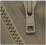12" Vislon Zipper ~ YKK #5 Molded Plastic ~ Separating - 564 Greyish Olive (1 Zipper / Pack)