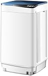 DORTALA Portable Washing Machine, Fully-Automatic Washing Machine with Spin, 10 lbs Capacity, Compact Laundry Washer with Built-in Drain Pump and Hose, Ideal for Laundry Apartment, Dorm, Blue
