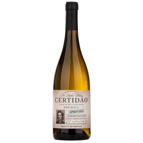 Vin Blanc Certidão – Pack de 6 Bouteilles de 750 ml – Vin Portugais Issu de Raisins Sélectionnés – Saveur Fraîche et Équilibrée