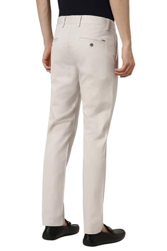 Image of Peter England Men's Slim Fit Mid Rise Super Chino Casual Trouser