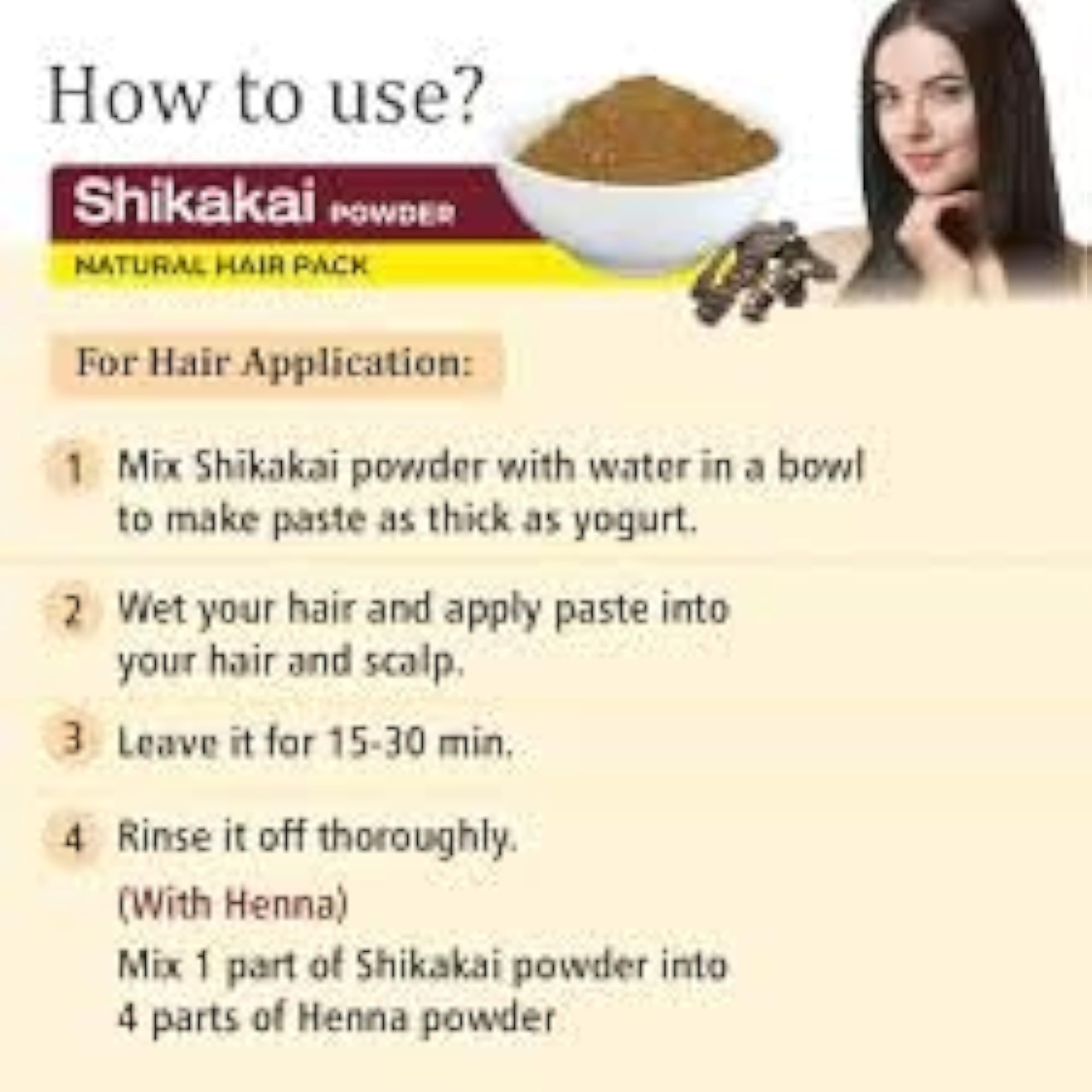 100% Pure & Organic Shikakai Powder for Hair