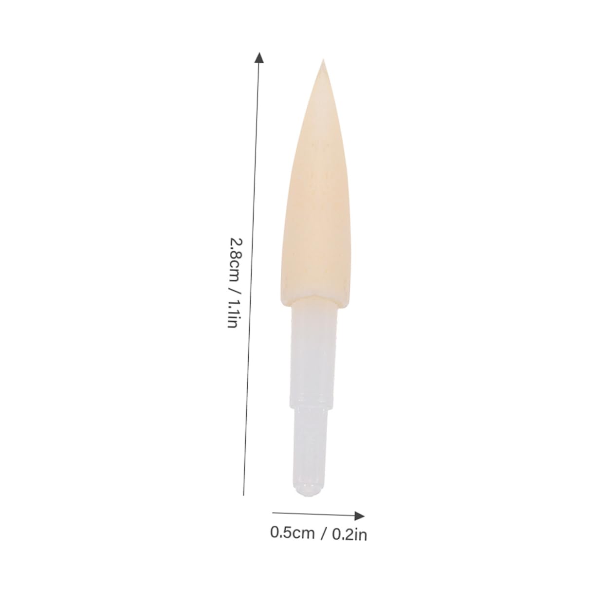 STOBOK 25pcs Sponge Brush Pen Tips Replacement Heads for Calligraphy and Art Soft Brush Accessories for Writing Tools for School and Office Supplies