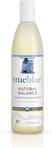 TrueBlue Natural Balance Conditioning Dog Shampoo with Green Tea & Chamomile - Cleansing Wash, Deodorizing, Moisturizing – Toxin Free, Natural Botanical Blend – Tearless Cleaner – 12 Fl. Oz.