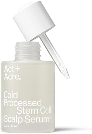 ACT+ ACRE Stem Cell Scalp Serum, Reduces Shedding, 2.2 fl oz | Apple extract, bamboo & aloe vera strengthen and hydrate for thicker, fuller looking hair, vegan, color safe