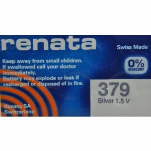 L-FENG-UK 2 x Renata Quecksilberfrei 1,55 Volt Uhrenbatterie 379 ersetzt SR521SW Cover
