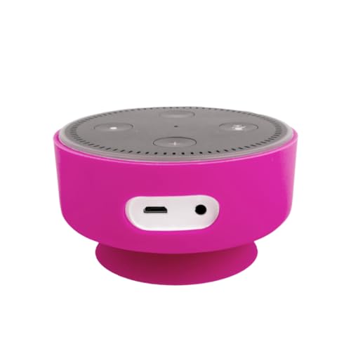Funda de silicona portatil con ventosa UKCOCO para altavoces y microfonos pack de 2 piezas 6