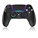 JORREP Wireless Controller for PS5/Pro/Steam Deck/PC/MAC/iOS, Gaming Controller with RGB Lighting/Dual Vibration/Turbo/Motion Sensor/Programmable/Headset Connection/1500 mAh Battery (Black 2)